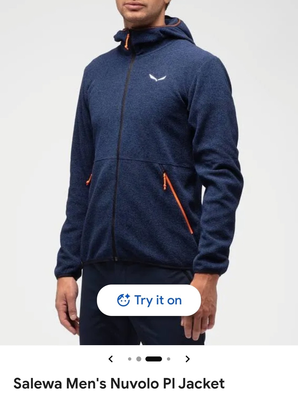 Salewa Men's Lightweight Hooded Jacket - Navy